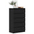 Drawer Cabinet Black 60x36x103 cm Engineered Wood