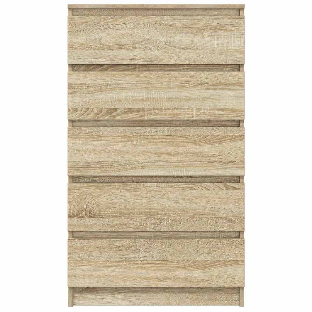 Drawer Cabinet Sonoma Oak 60x36x103 cm Engineered Wood