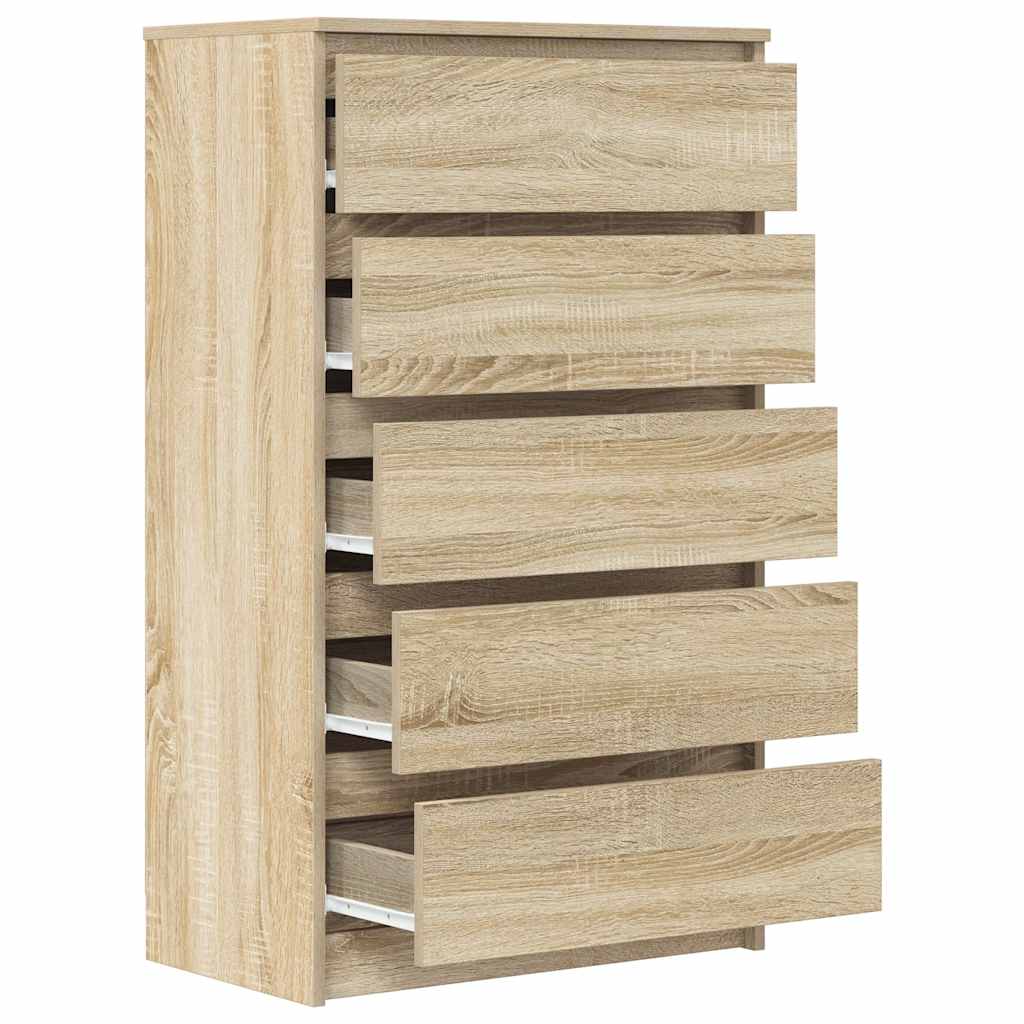 Drawer Cabinet Sonoma Oak 60x36x103 cm Engineered Wood