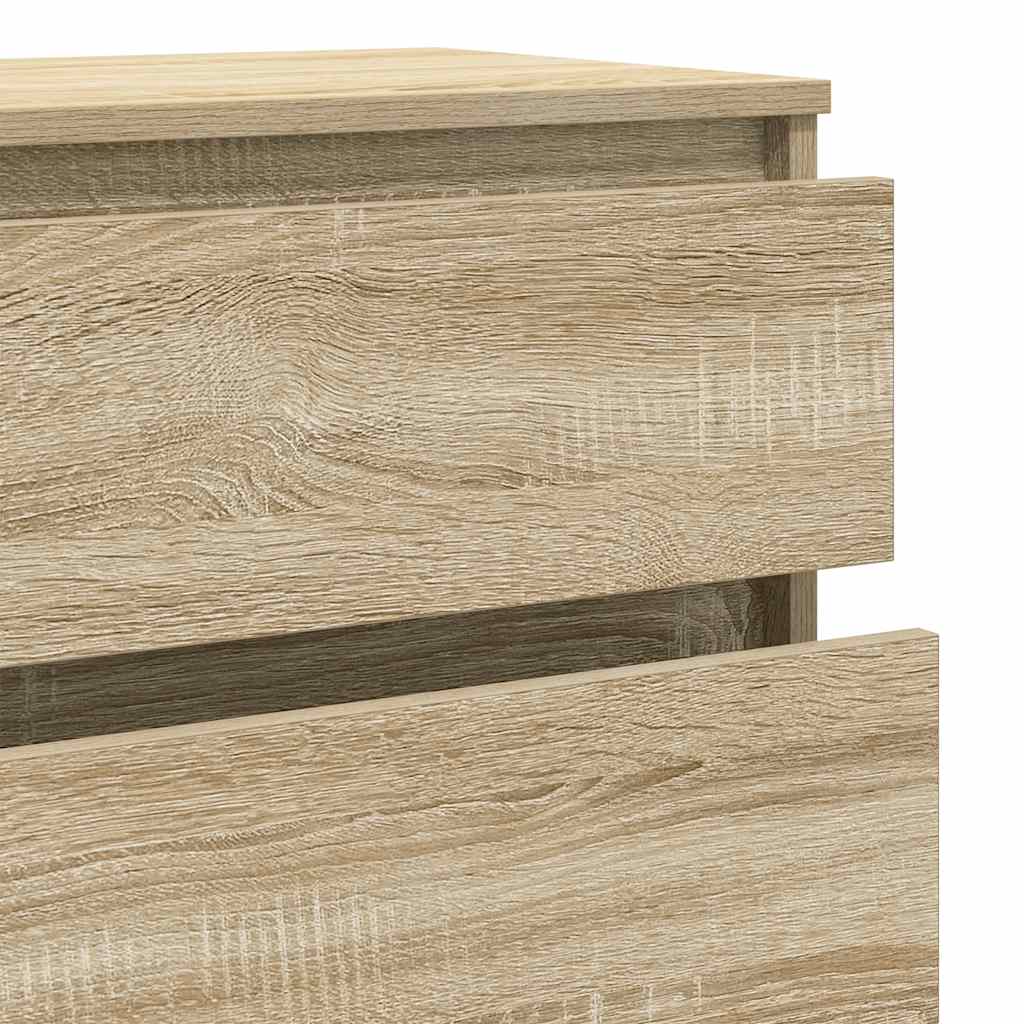 Drawer Cabinet Sonoma Oak 60x36x103 cm Engineered Wood