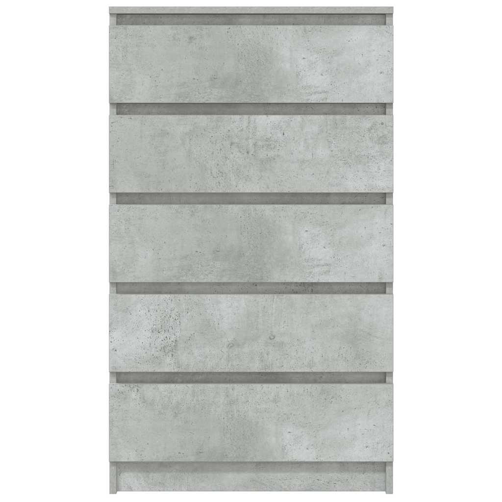 Drawer Cabinet Concrete Grey 60x36x103 cm Engineered Wood