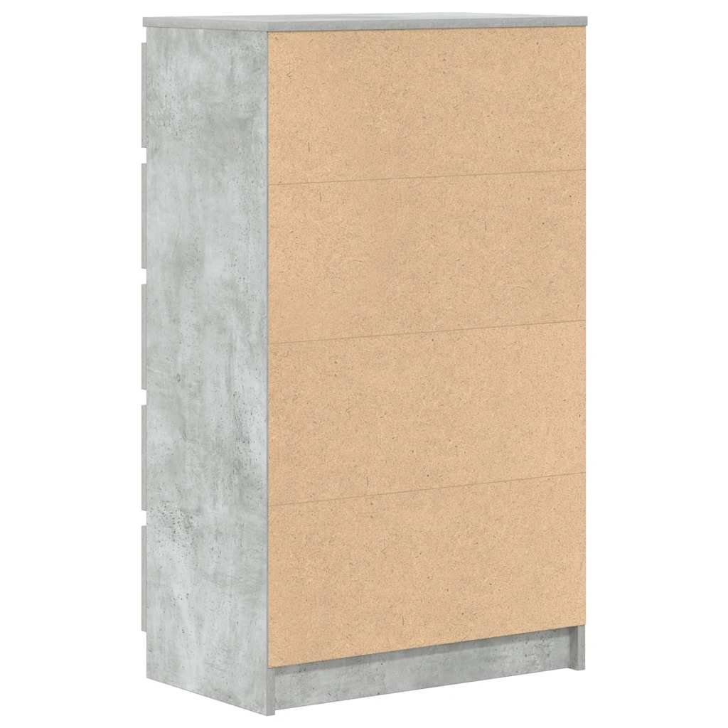 Drawer Cabinet Concrete Grey 60x36x103 cm Engineered Wood