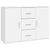 Sideboard White 91x29.5x65 cm Engineered Wood