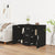 Sideboard Black 91x29.5x65 cm Engineered Wood