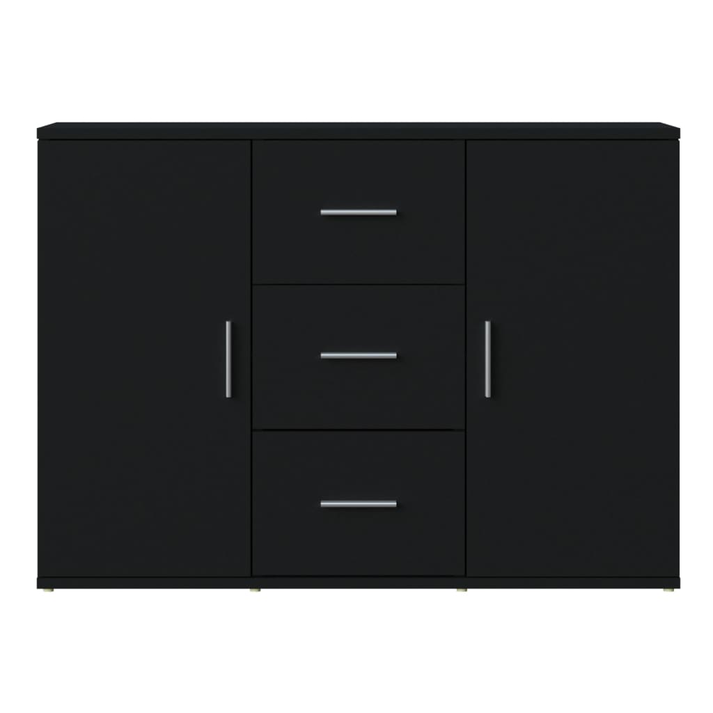 Sideboard Black 91x29.5x65 cm Engineered Wood