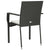 Garden Chairs with Cushions 2 pcs Poly Rattan Black