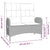 Reclining Garden Bench with Cushions 107 cm Poly Rattan Black