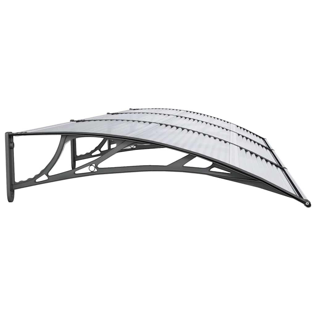 Door Canopy Black 300x100 cm Polycarbonate
