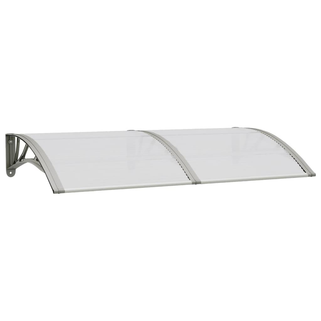 Door Canopy Grey 150x75 cm Polycarbonate