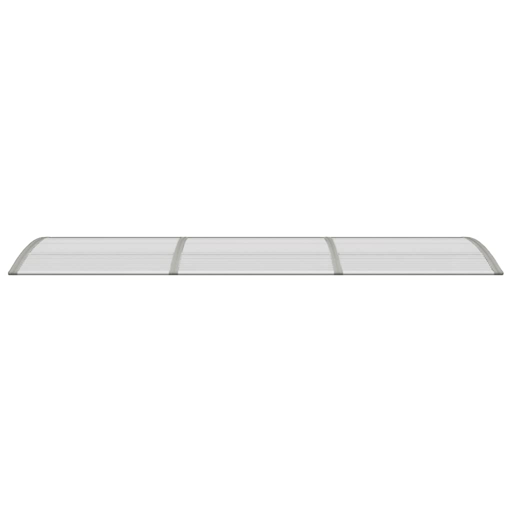 Door Canopy Grey 300x75 cm Polycarbonate