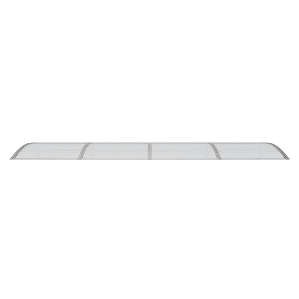 Door Canopy Grey 350x100 cm Polycarbonate