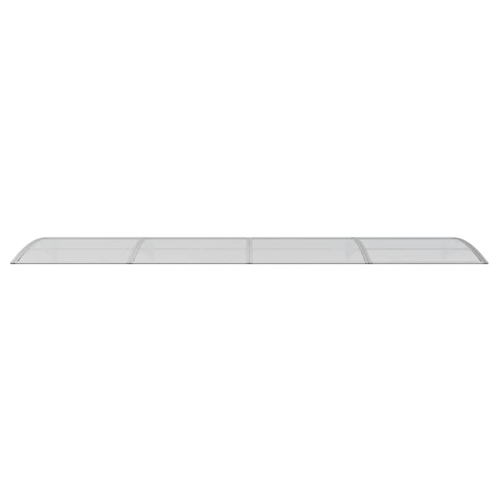 Door Canopy Grey 400x100 cm Polycarbonate