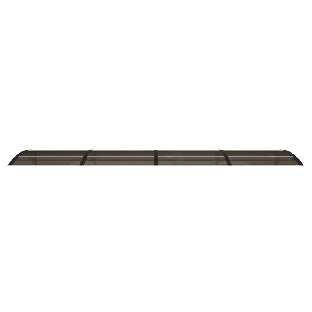 Door Canopy Black 400x100 cm Polycarbonate
