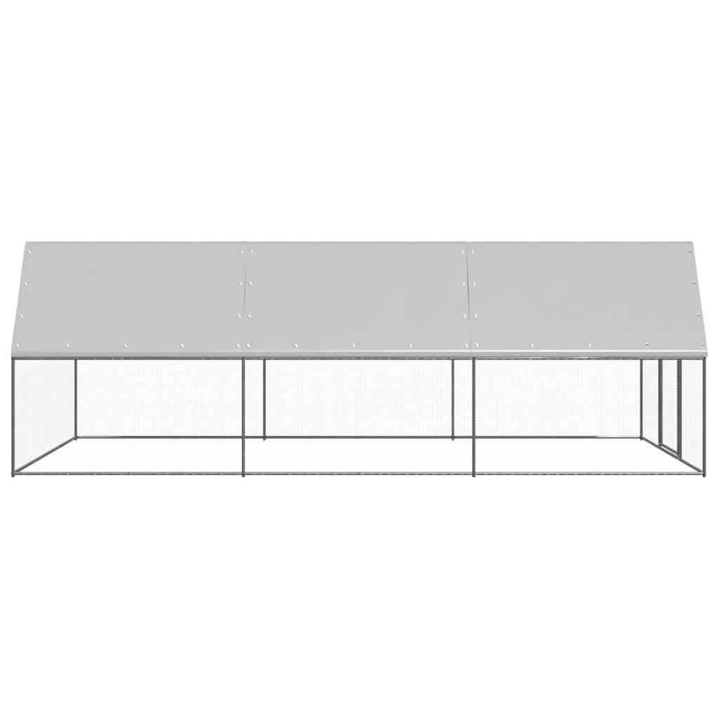 Outdoor Chicken Cage 3x6x2 m Galvanised Steel