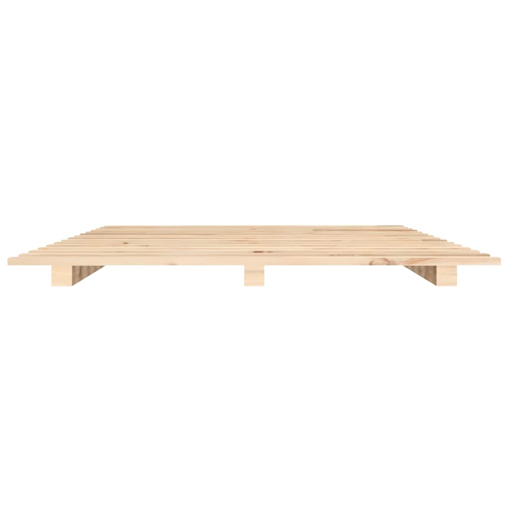 Bed Frame without Mattress 150x200 cm Solid Wood Pine