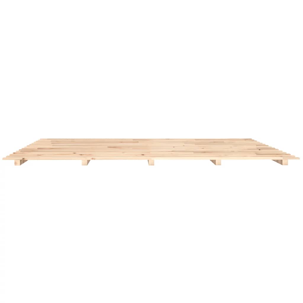 Bed Frame without Mattress 183x203 cm King Solid Wood Pine
