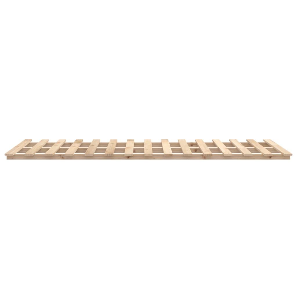 Bed Frame without Mattress 135x190 cm Solid Wood Pine