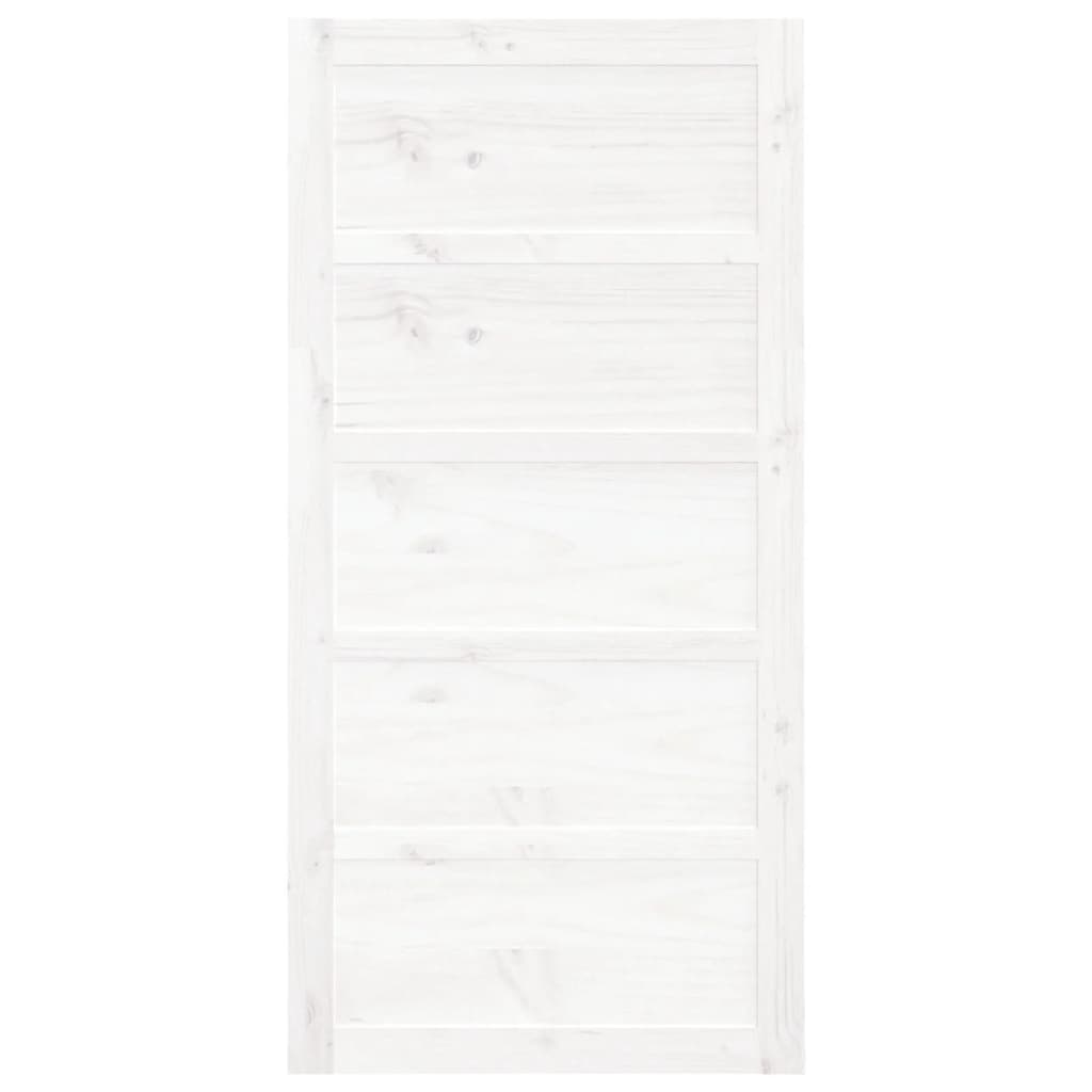 Barn Door White 100x1.8x204.5 cm Solid Wood Pine