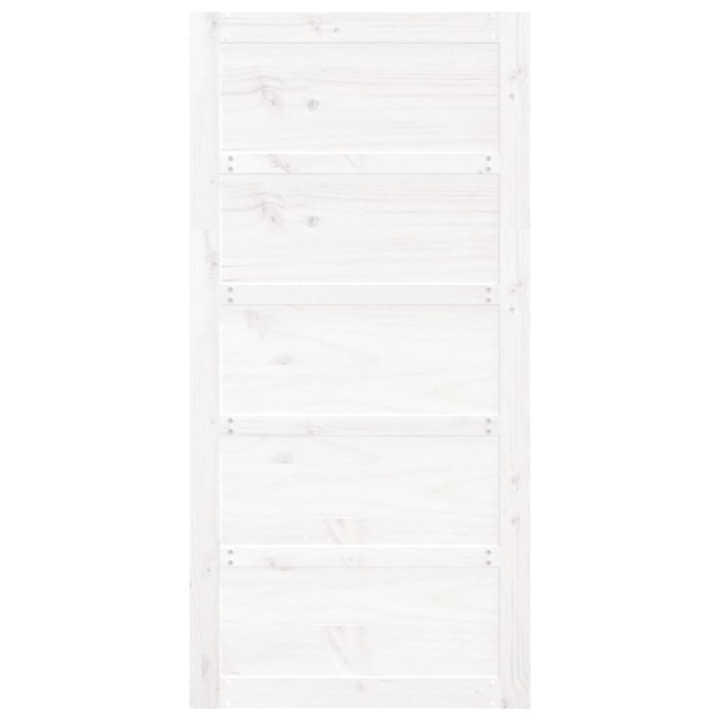 Barn Door White 100x1.8x204.5 cm Solid Wood Pine