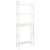 Toilet Rack White 63x26x171 cm Solid Wood Pine