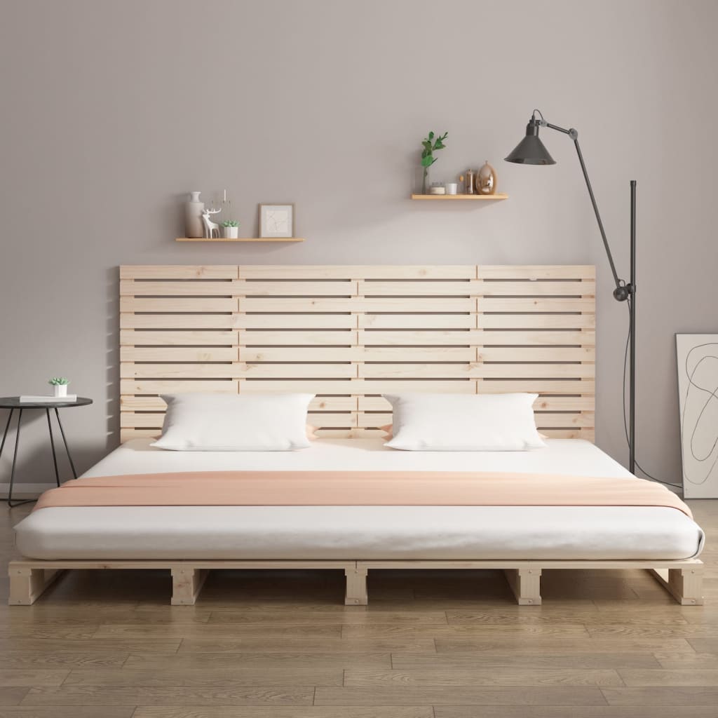 Wall Headboard 156 cm Solid Wood Pine