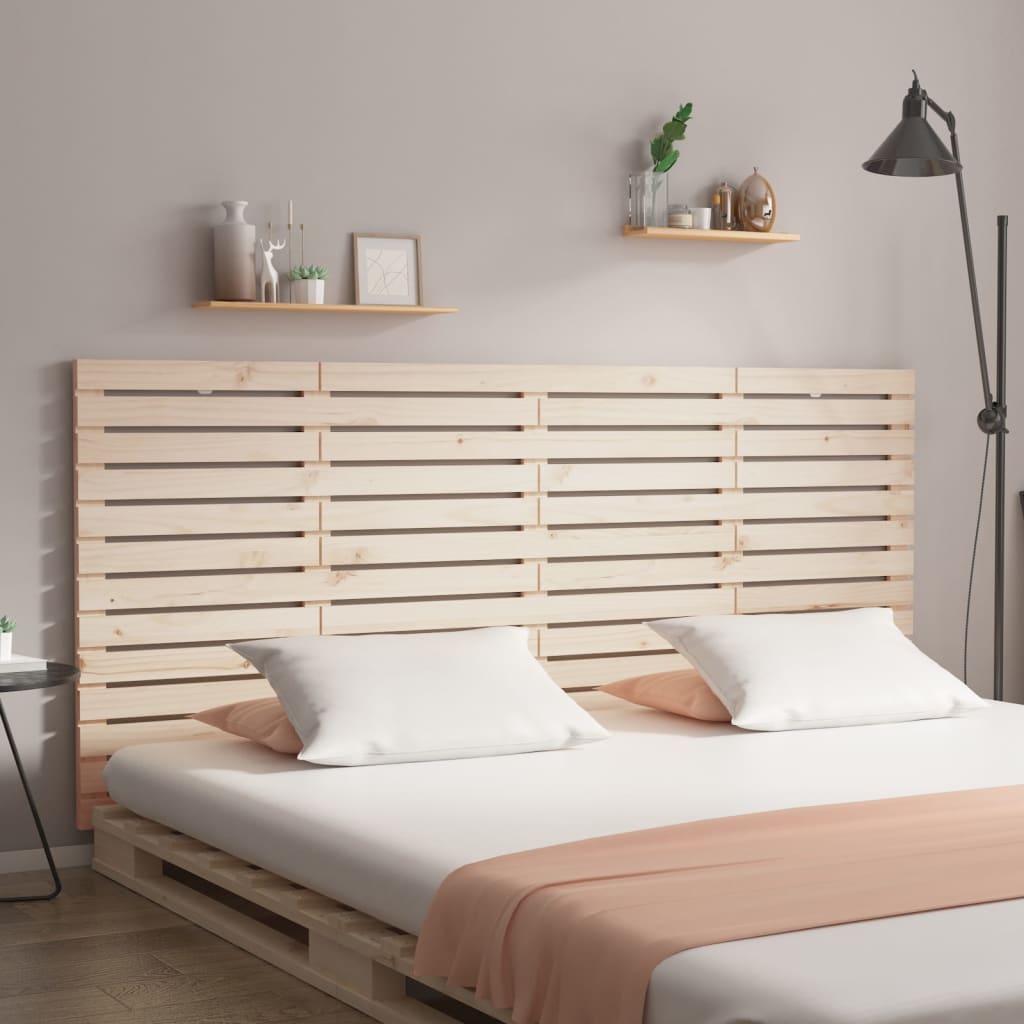 Wall Headboard 156 cm Solid Wood Pine