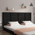 Wall Headboard Black 186 cm Solid Wood Pine