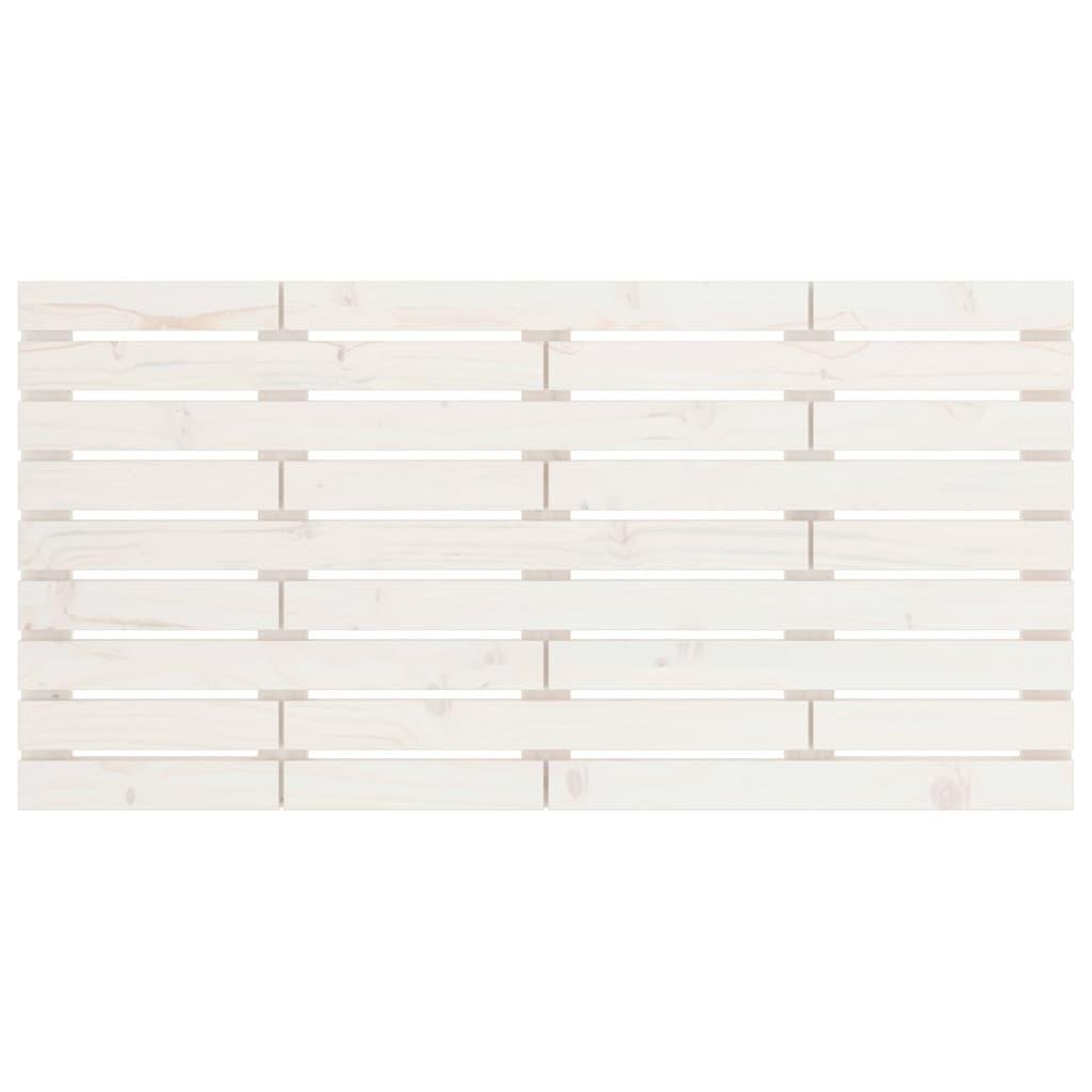 Wall Headboard White 156 cm Solid Wood Pine