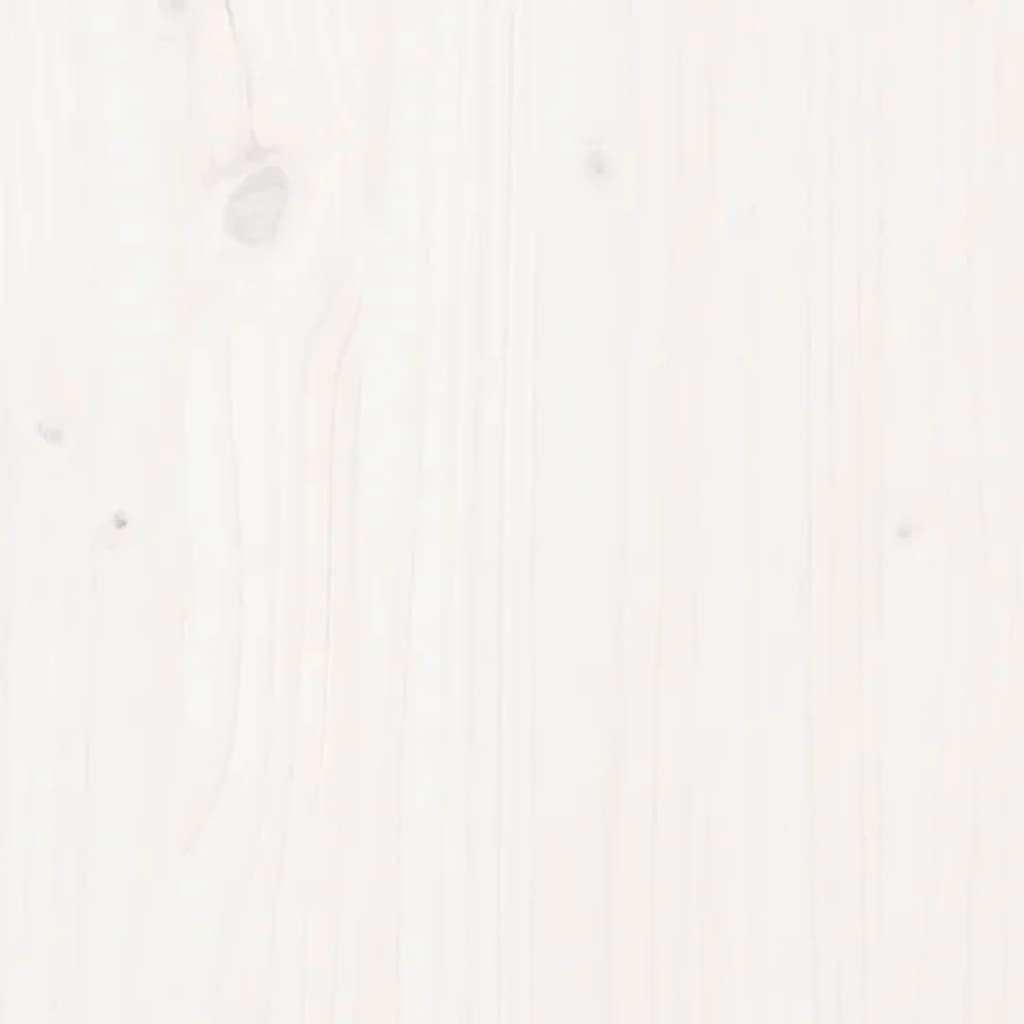 Wall Headboard White 156 cm Solid Wood Pine