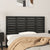 Wall Headboard Black 156 cm Solid Wood Pine