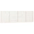 Wall Headboard White 186 cm Solid Wood Pine