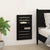 Wall-mounted Bedside Shelves 2 pcs Black Solid Wood Pine