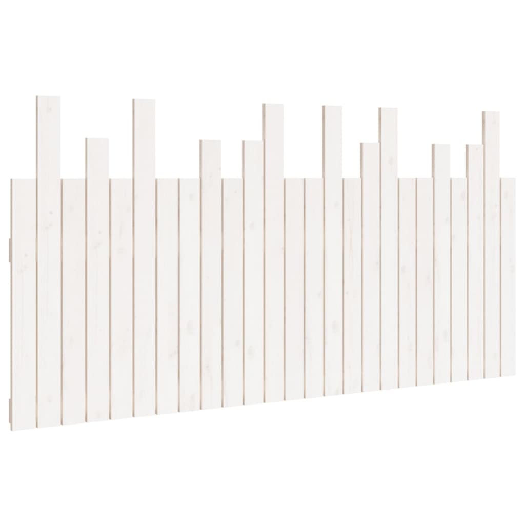 Wall Headboard White 159.5 cm Solid Wood Pine