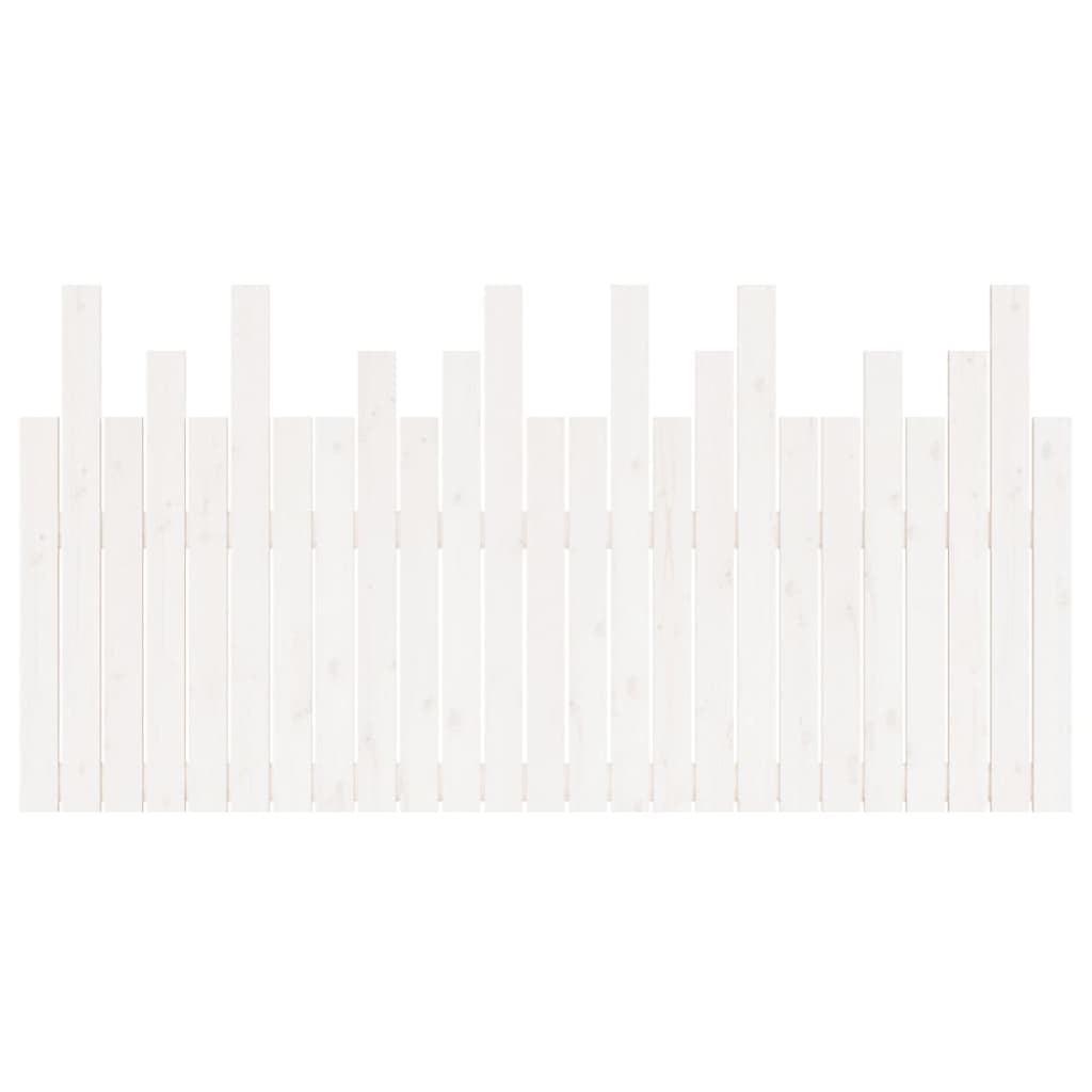 Wall Headboard White 159.5 cm Solid Wood Pine