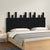 Wall Headboard Black 159.5 cm Solid Wood Pine