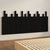 Wall Headboard Black 185 cm Solid Wood Pine