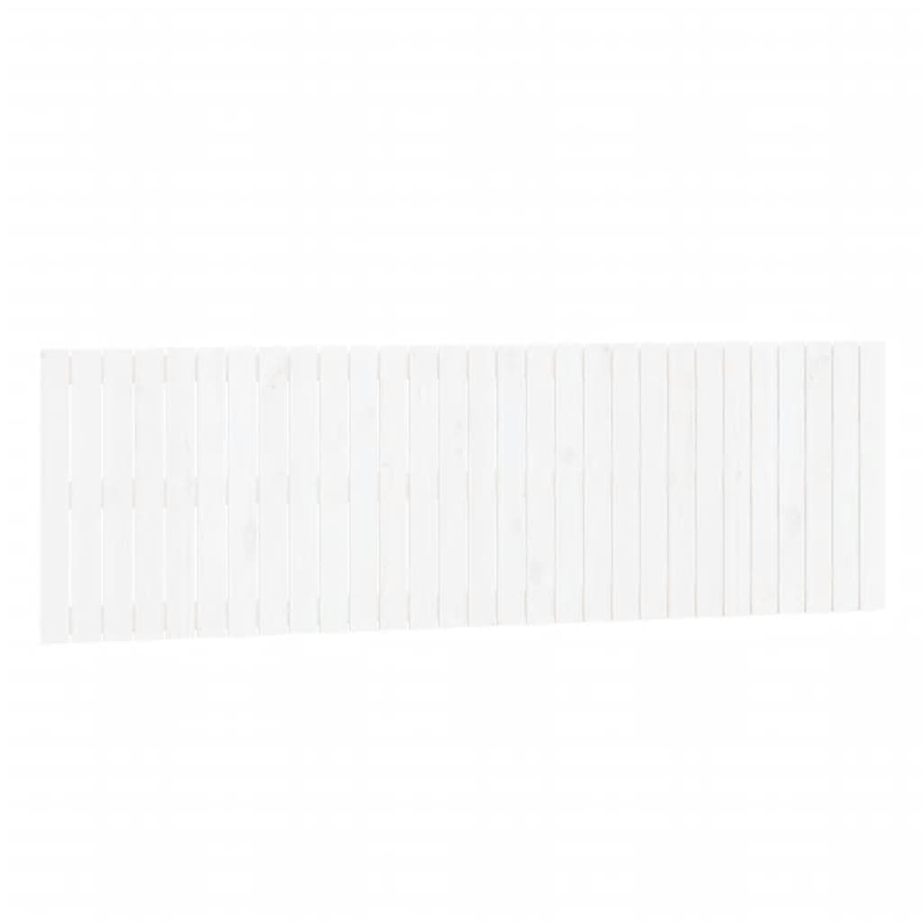 Wall Headboard White 185 cm Solid Wood Pine