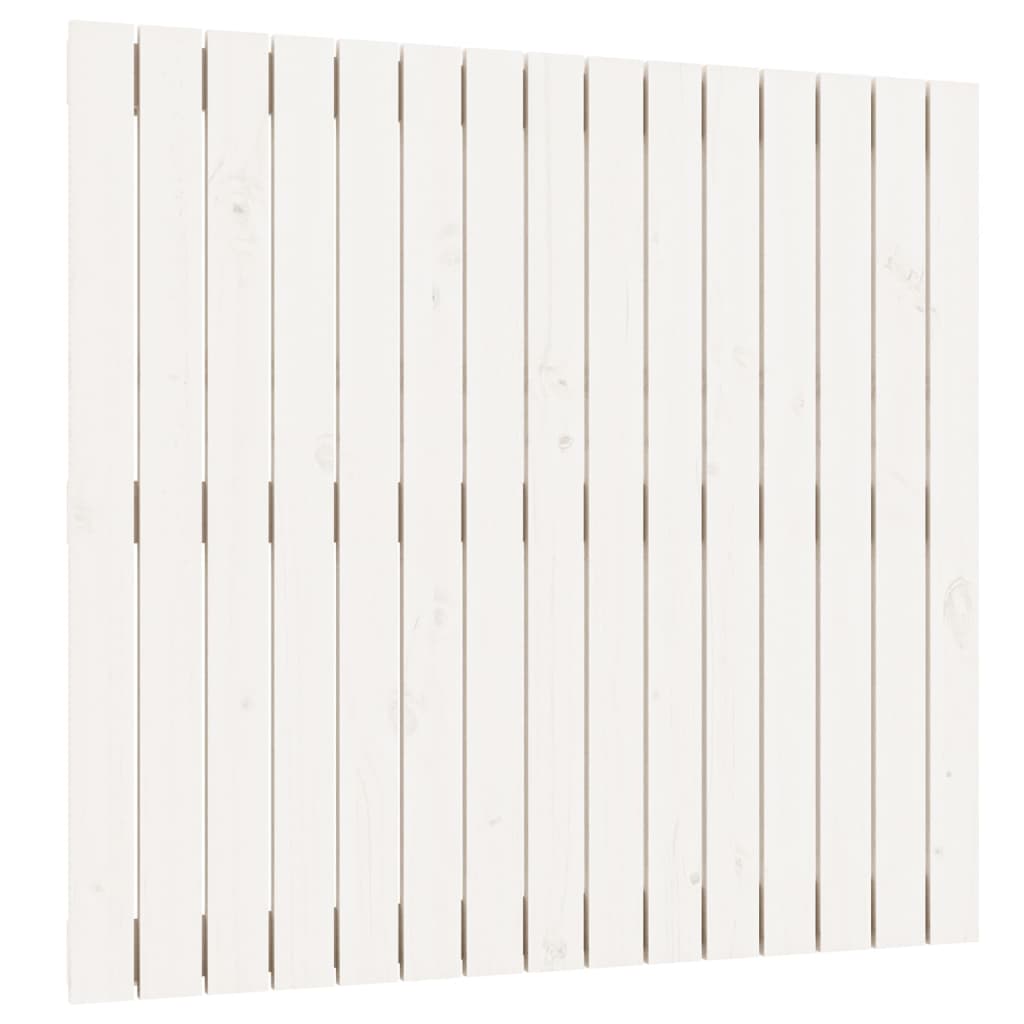 Wall Headboard White 95.5 cm Solid Wood Pine