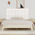 Wall Headboard White 185 cm Solid Wood Pine