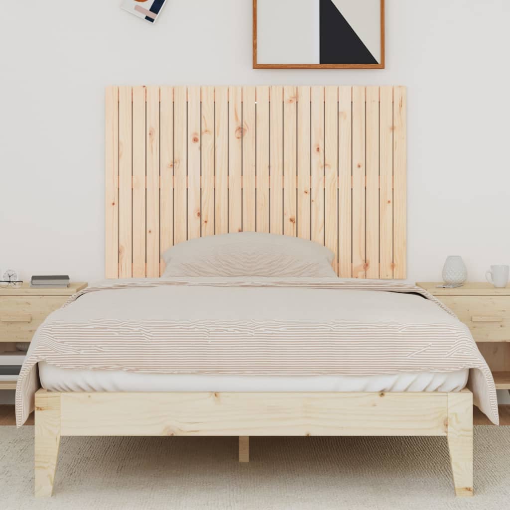 Wall Headboard 140 cm Solid Wood Pine