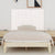 Wall Headboard White 140 cm Solid Wood Pine