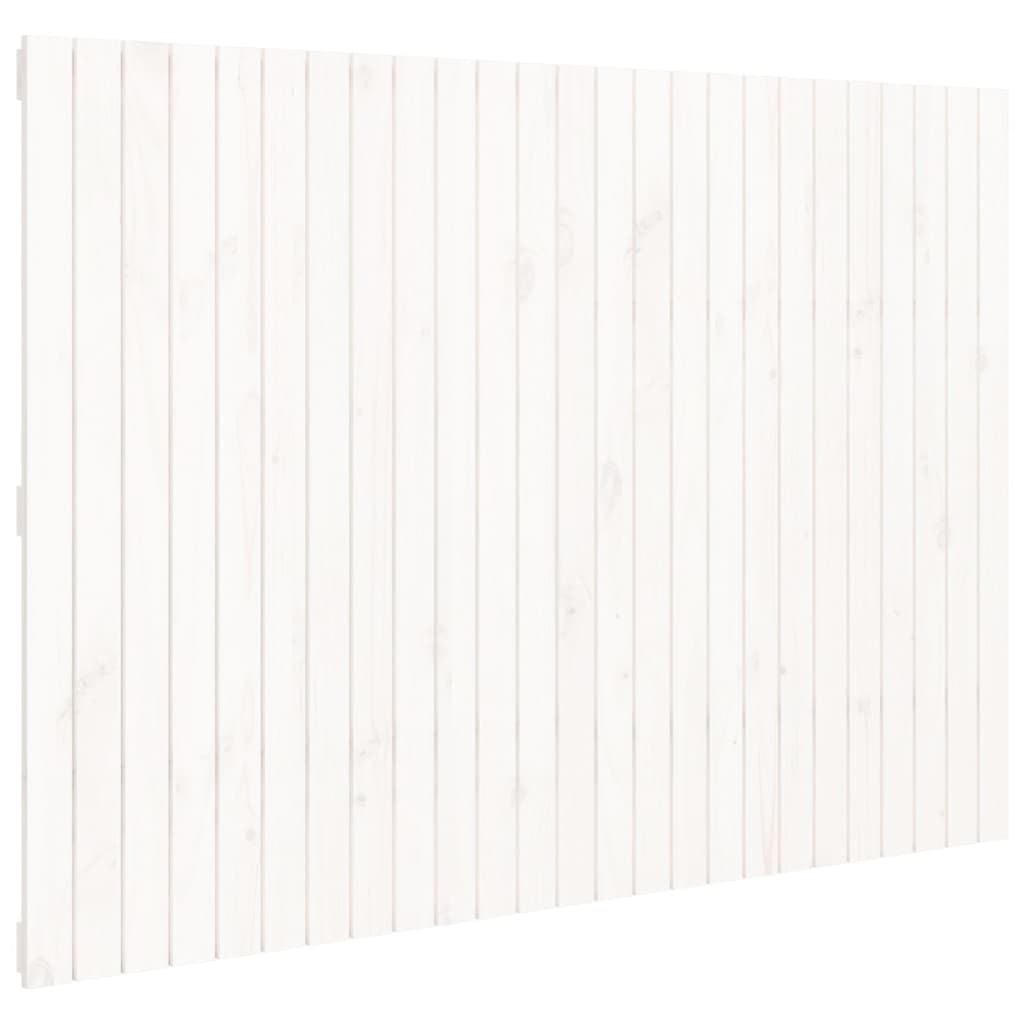 Wall Headboard White 159.5 cm Solid Wood Pine