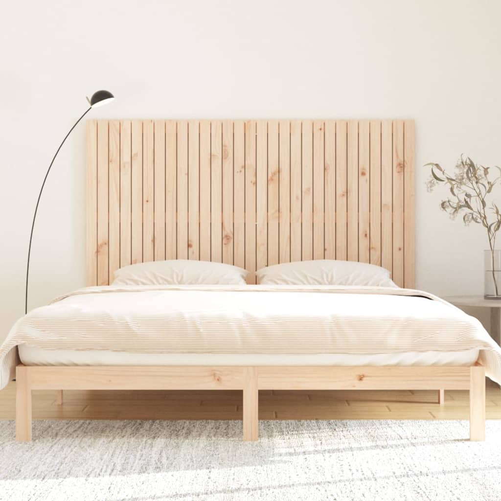 Wall Headboard 185 cm Solid Wood Pine