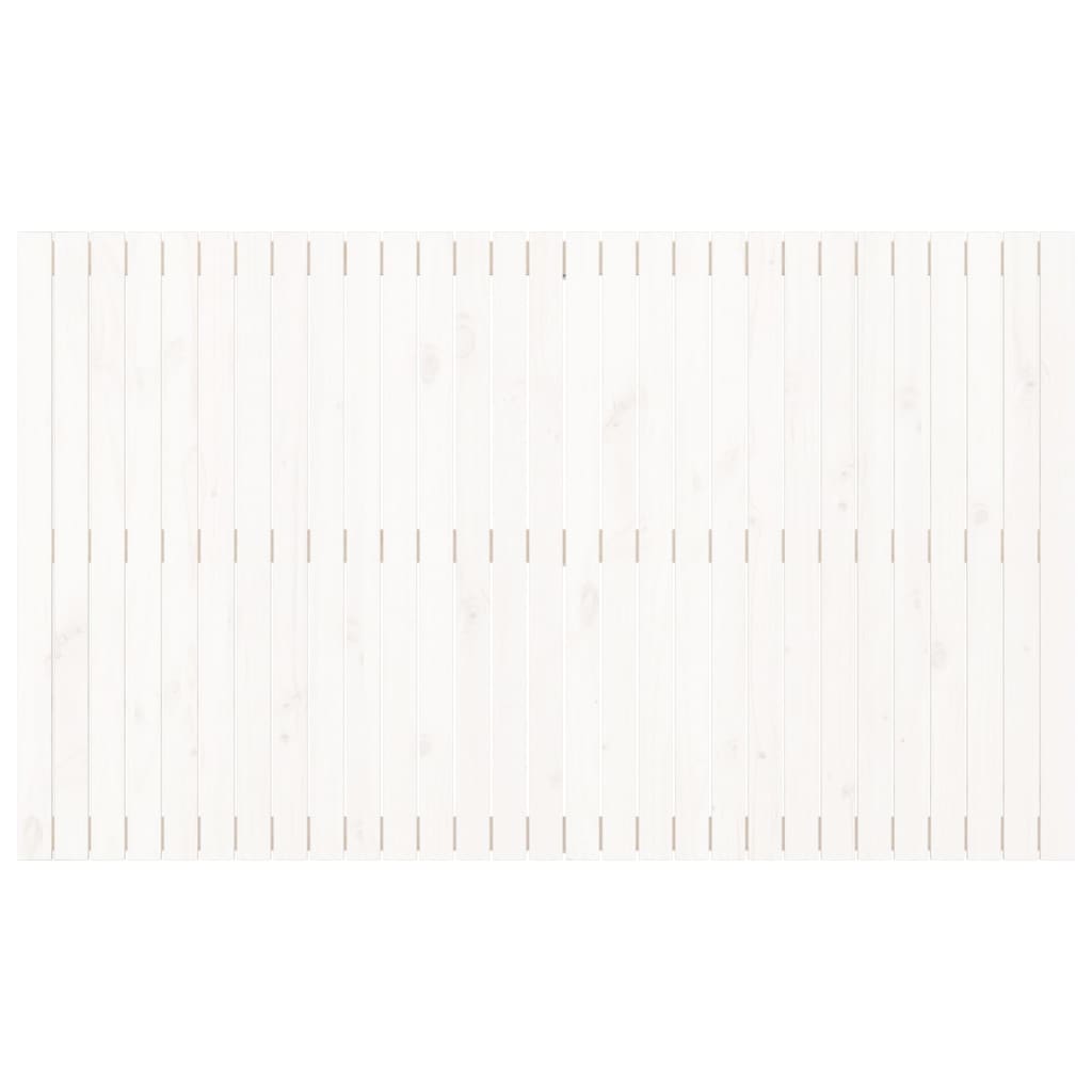 Wall Headboard White 185 cm Solid Wood Pine