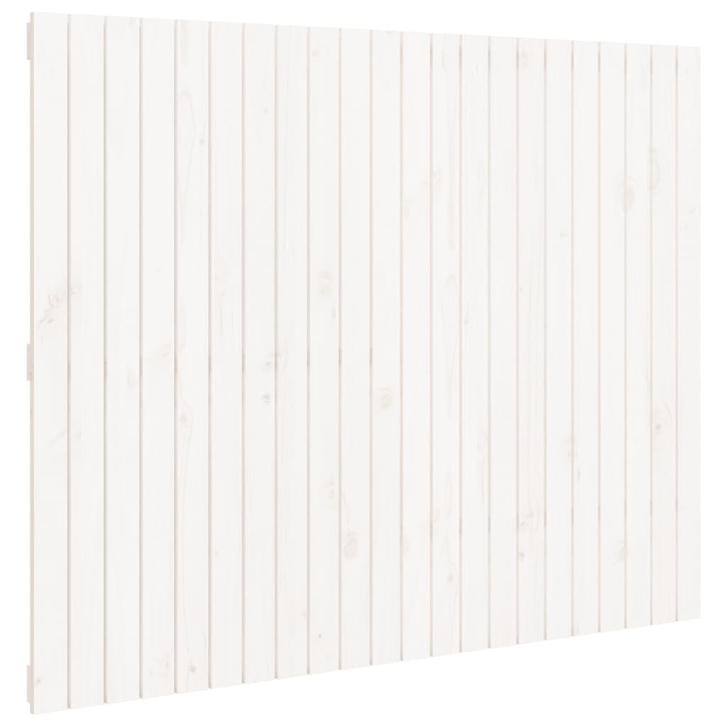 Wall Headboard White 140 cm Solid Wood Pine