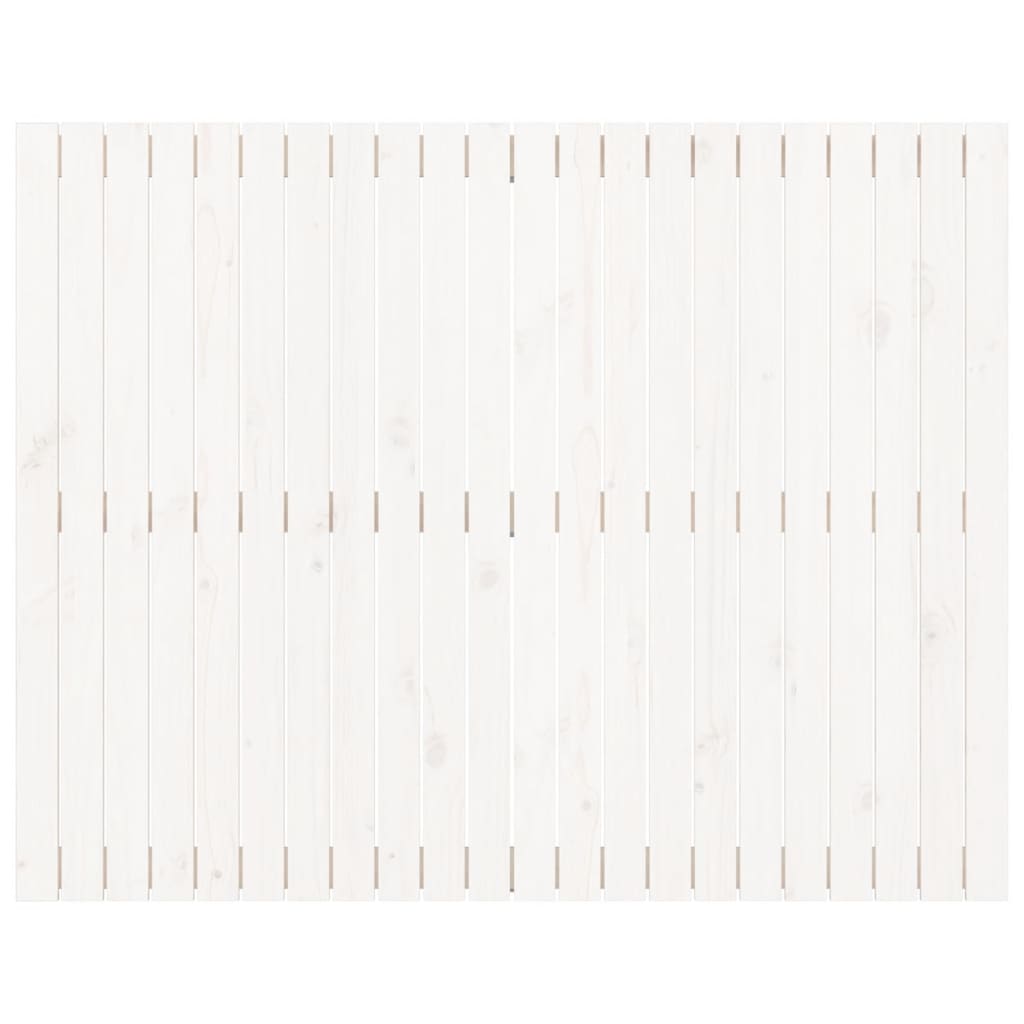 Wall Headboard White 140 cm Solid Wood Pine