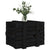 Storage Box Black 58x40.5x42 cm Solid Wood Pine