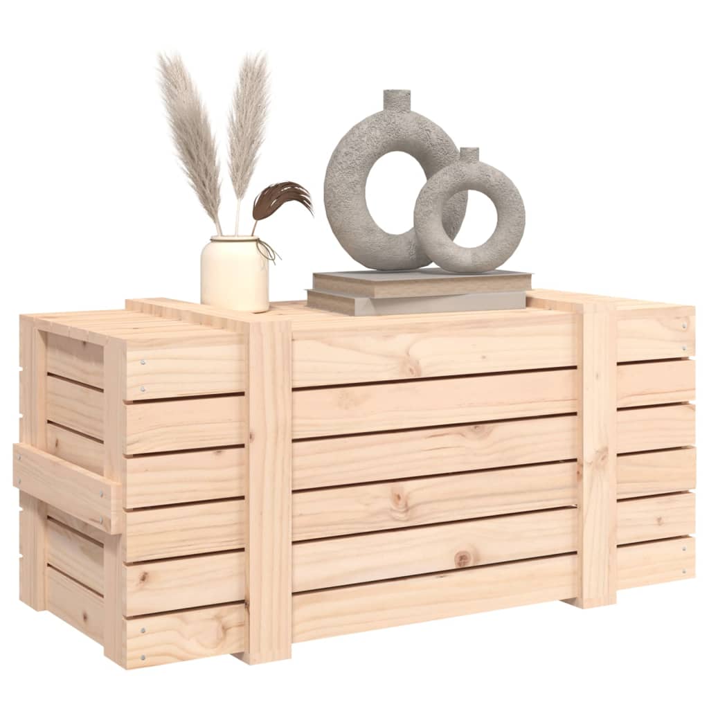 Storage Box 91x40.5x42 cm Solid Wood Pine