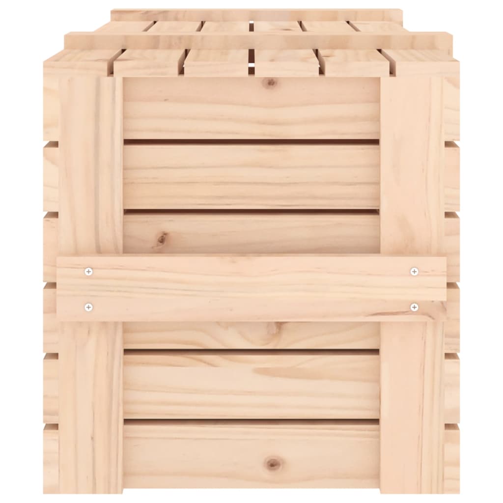 Storage Box 91x40.5x42 cm Solid Wood Pine