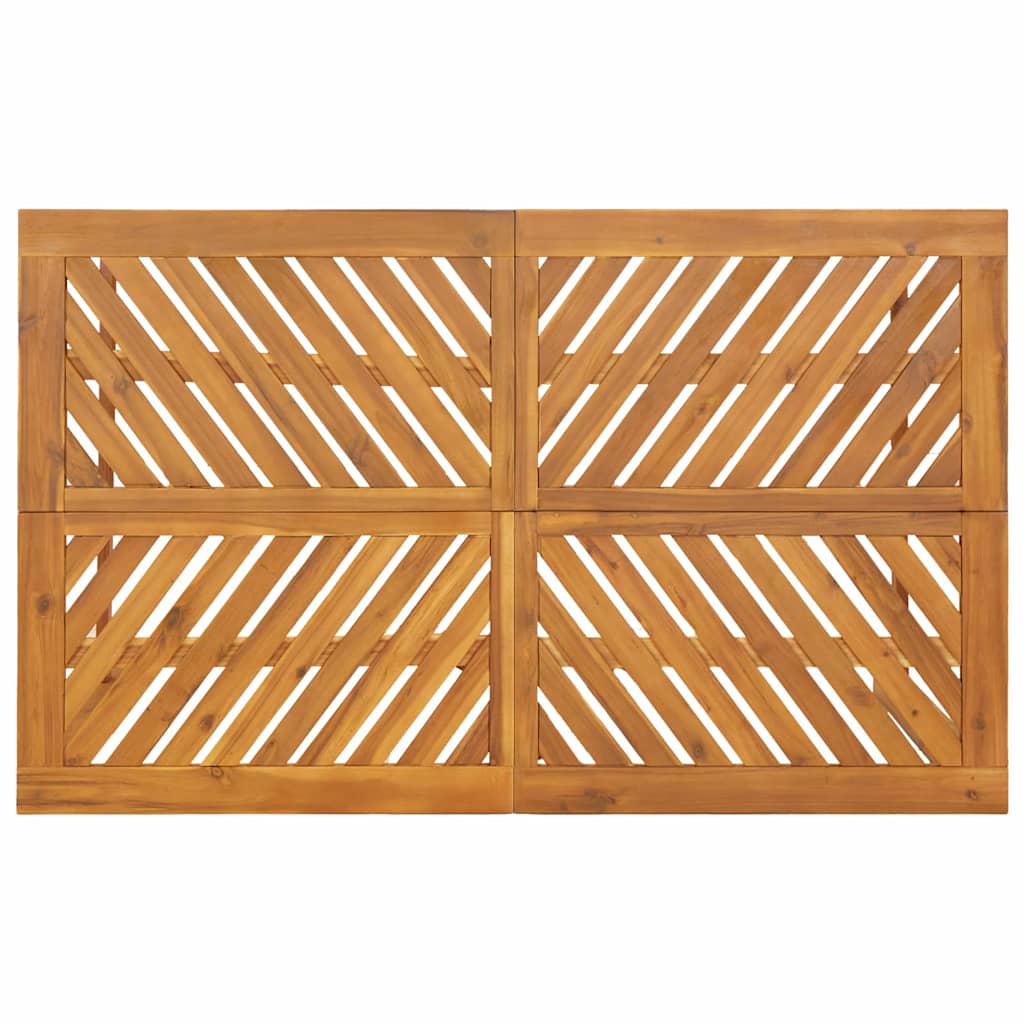 Garden Dining Set 5 pcs Brown Solid Acacia Wood